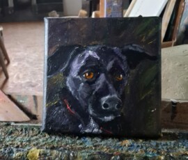 olej na płótnie, 15x15cm